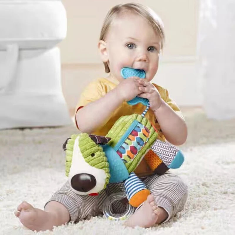 baby with dog - On-the-Go Baby Toys: Rattle, Teethe & Play Anywhere | GadWitch Toys