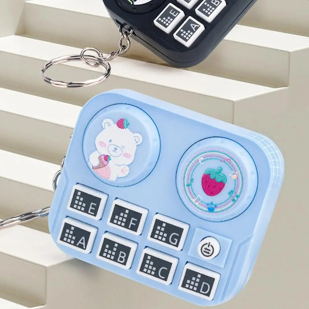 black and blue - Beats Music Keychain – Mini DJ Turntable Gift | GadWitch Toys