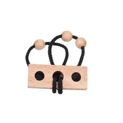 black wood Train Your Brain with Rope Puzzles – Shop Now! | GadWitch Toys