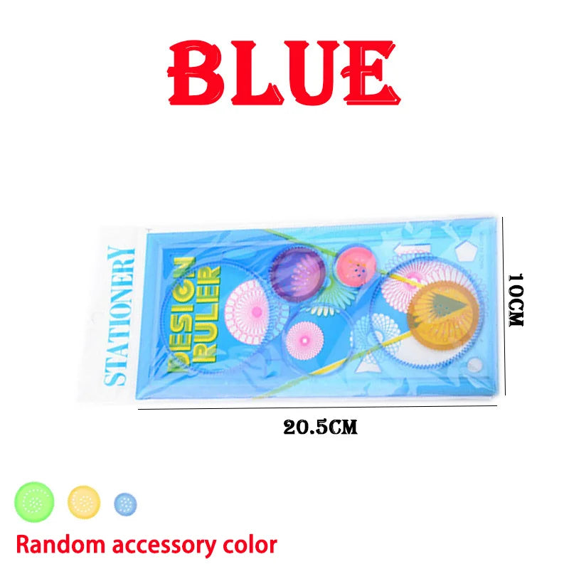 Blue - Spirograph Drawing Set–Learn Geometry with Creativity | GadWitch Toys