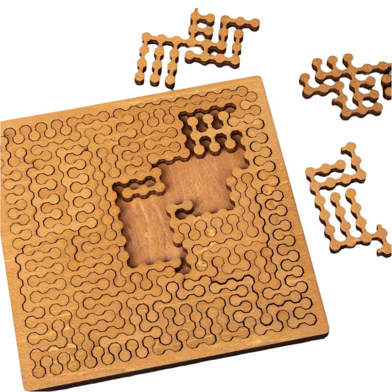brain teaser - Wood Block IQ Puzzle–Can You Solve This Brain Teaser? | GadWitch Toys