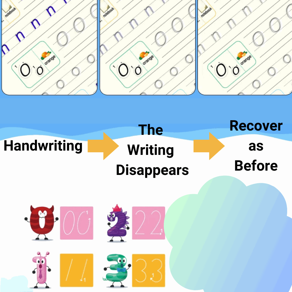 Calligraphy Design - Teach Handwriting with Reusable Copybooks for Ages 3-8 | GadWitch Toys
