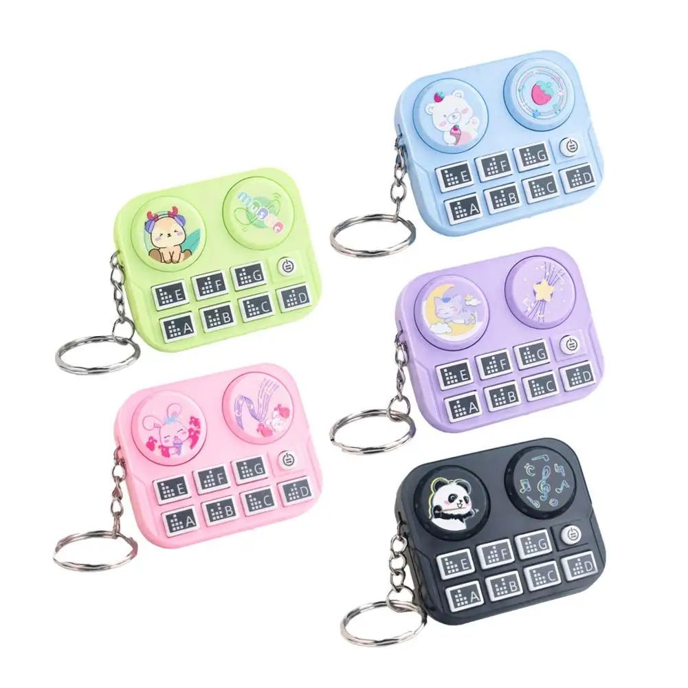 cool colors Beats Music Keychain – Mini DJ Turntable Gift | GadWitch Toys