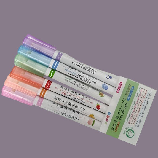 Drawing Ball Pen - ColorCurve Magic Pens: Transform Your Creativity with 6 Colorful Art Drawing Pens – Quick-Dry and Fun!