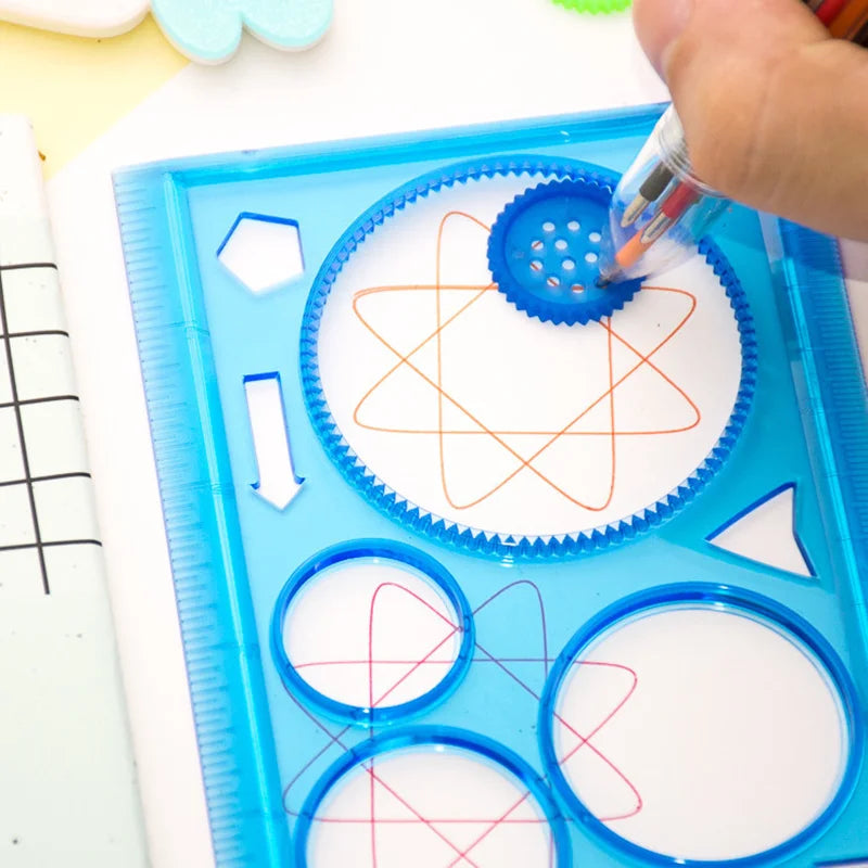 drawing ruler - Spirograph Drawing Set–Learn Geometry with Creativity | GadWitch Toys