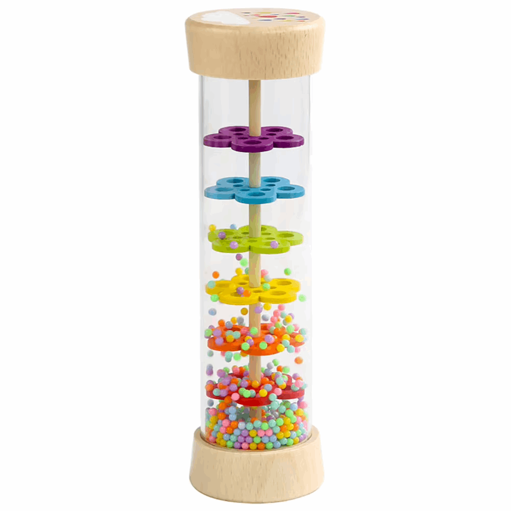 Front of Rain Maker Wood Sensory Toy for Babies | Sounding Toy - GadWitch Toys
