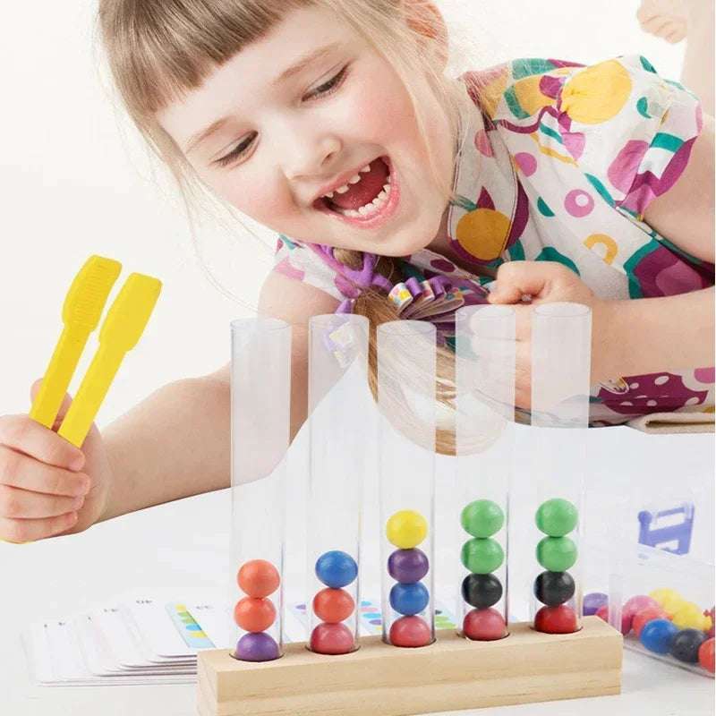 Montessori Education | Multi Color Counting Tube Bead