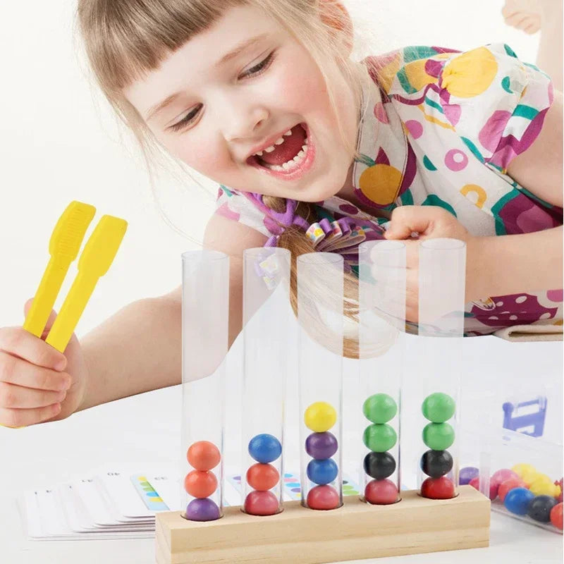 Montessori Education | Multi Color Counting Tube Bead