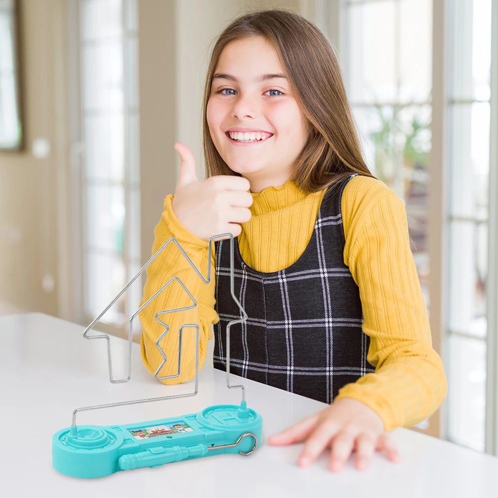 girl with Buzz Wire Game – Fun Electric Shock Maze for Kids! | GadWitch Toys