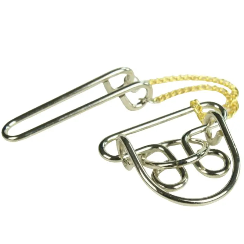 Gold Iron Train Your Brain with Rope Puzzles – Shop Now! | GadWitch Toys