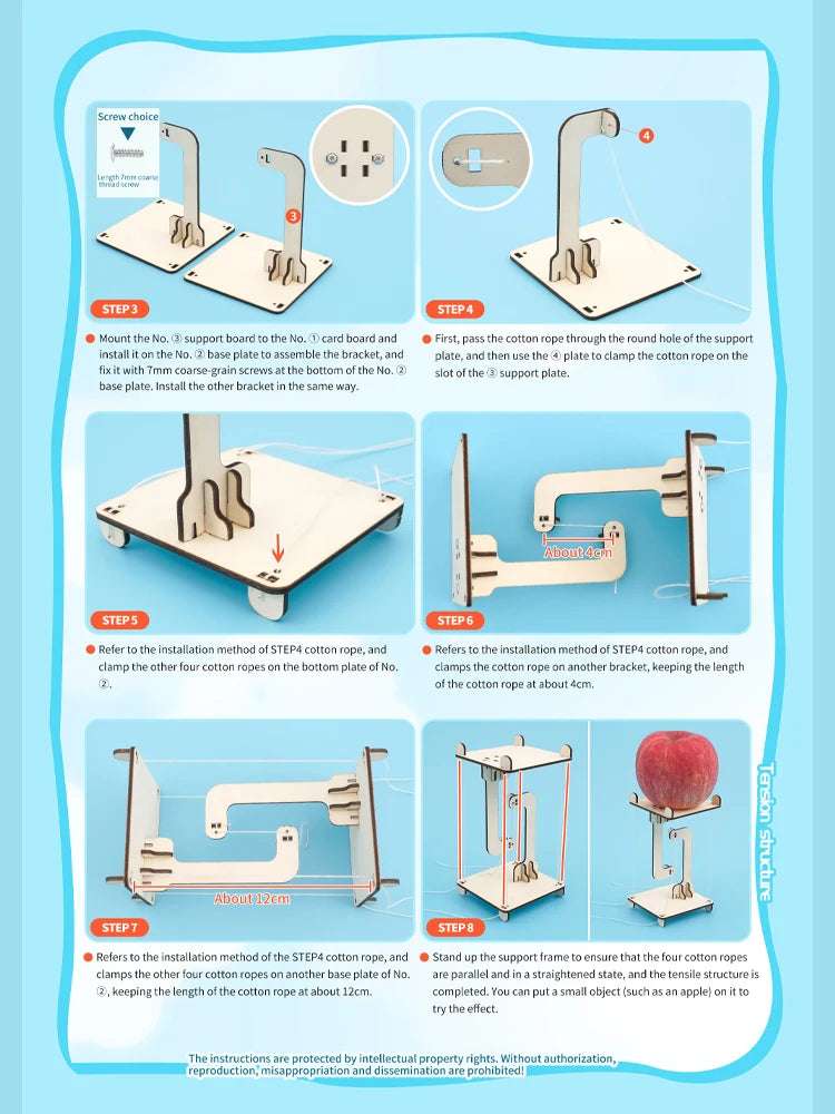 Instructions of (part 2) DIY Floating Tensegrity Table – Fun STEM Science Toy | GadWitch Toys