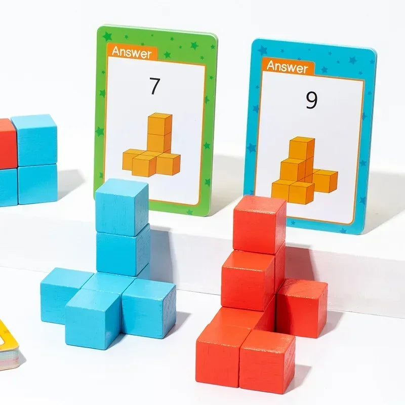 Learning educational - 3D Cube Educational Wooden Puzzle for Kids | GadWitch Toys