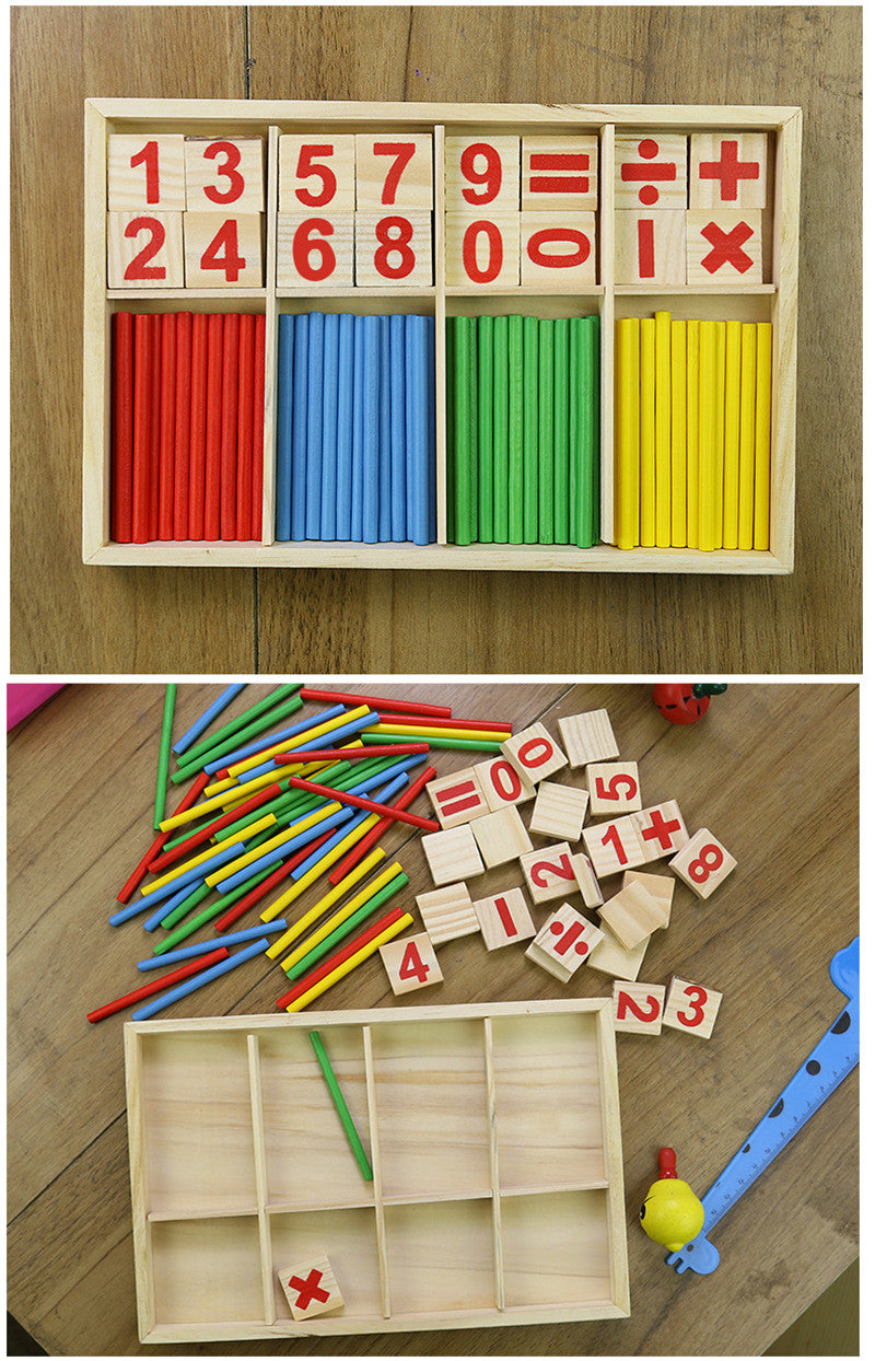 Math Symbols and - Wood Sticks Math Playground math | Montessori Method | GadWitch Toys