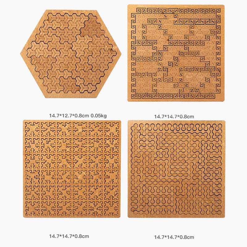 model of Wood Block IQ Puzzle–Can You Solve This Brain Teaser? | GadWitch Toys