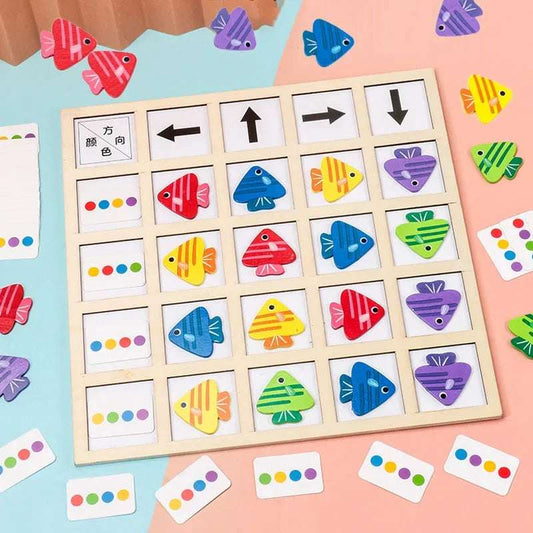 Montessori school - My Fish Color Match Game-Montessori School board game | GadWitch Toys