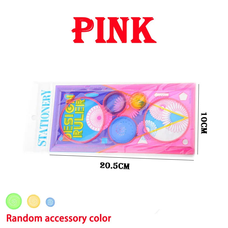 pink - Spirograph Drawing Set–Learn Geometry with Creativity | GadWitch Toys