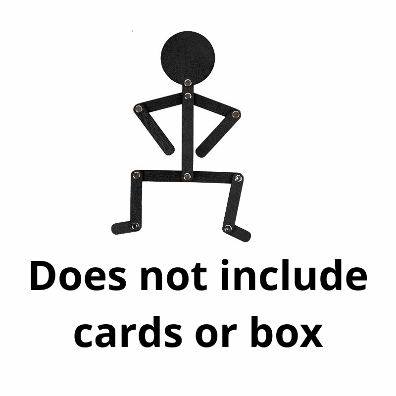 poseable wooden mannequin - doesn not include cards or box - Montessori Wooden Body Puzzle for Toddlers’ Skill Growth | GadWitch Toys