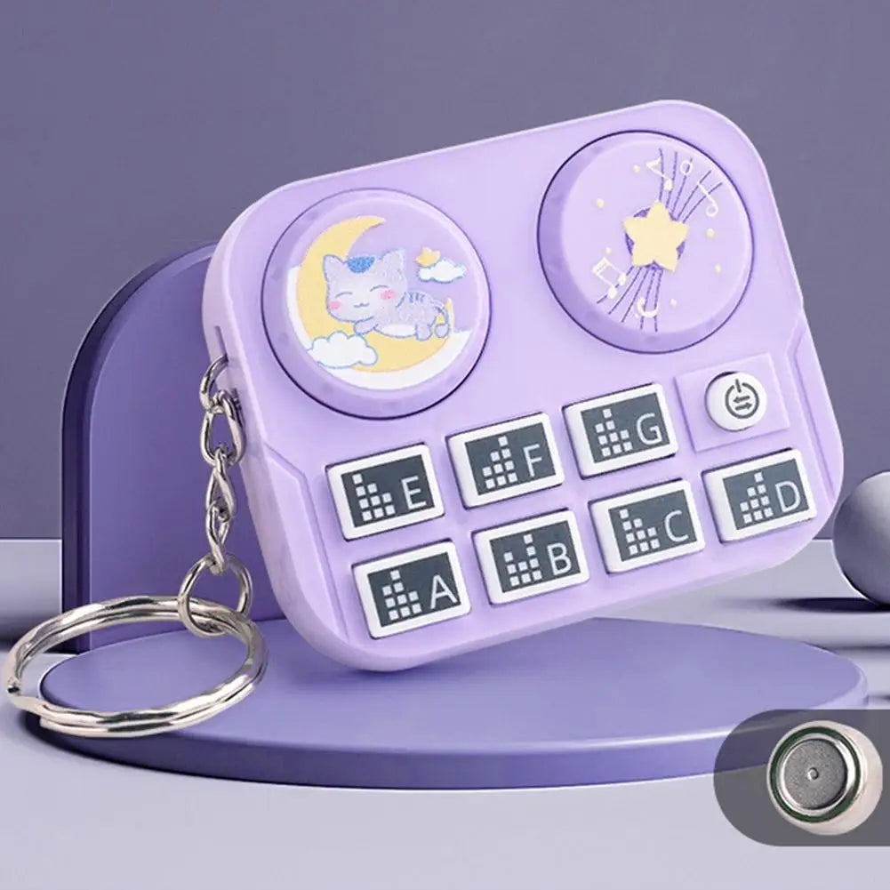 purple Beats Music Keychain – Mini DJ Turntable Gift | GadWitch Toys