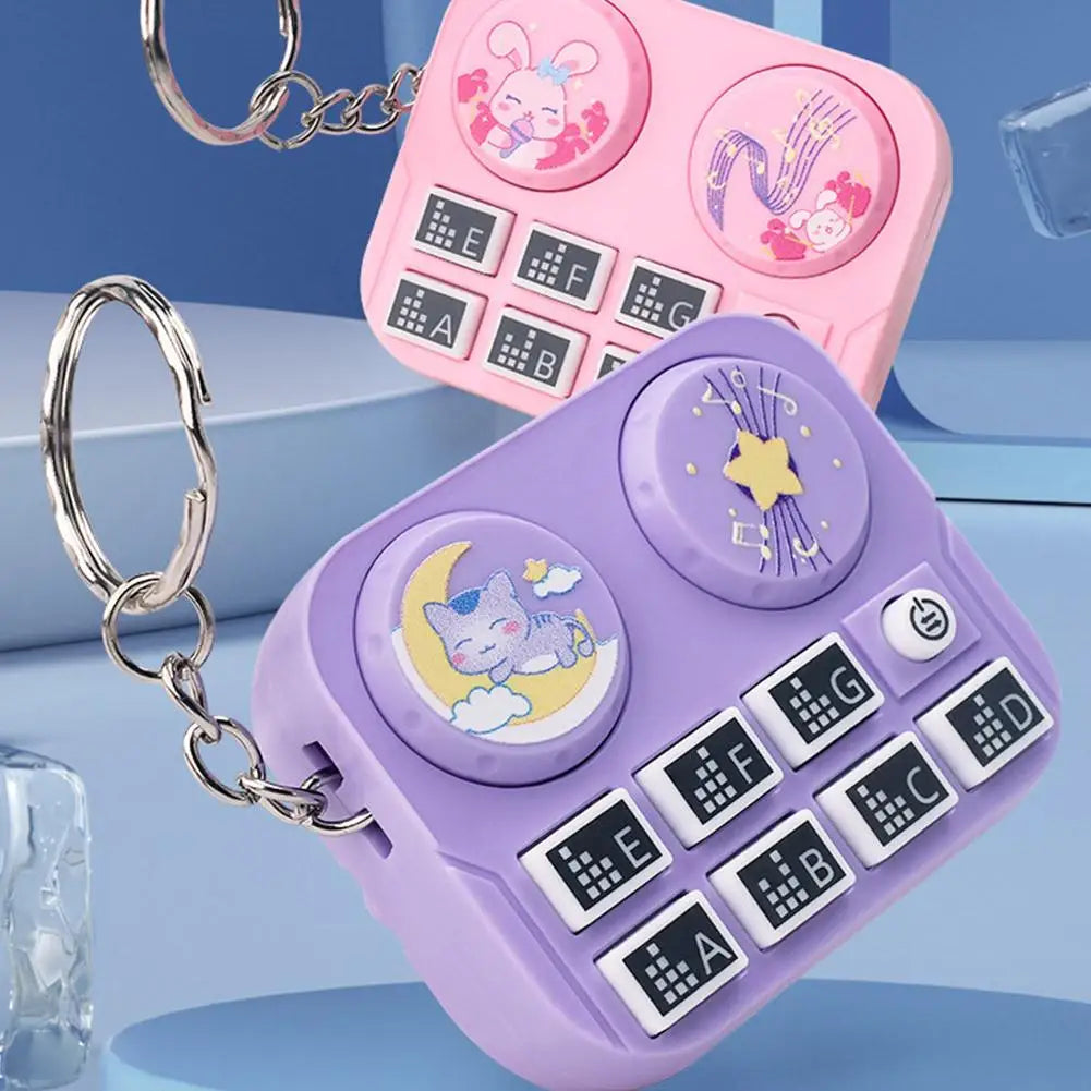 purple and pink Beats Music Keychain – Mini DJ Turntable Gift | GadWitch Toys