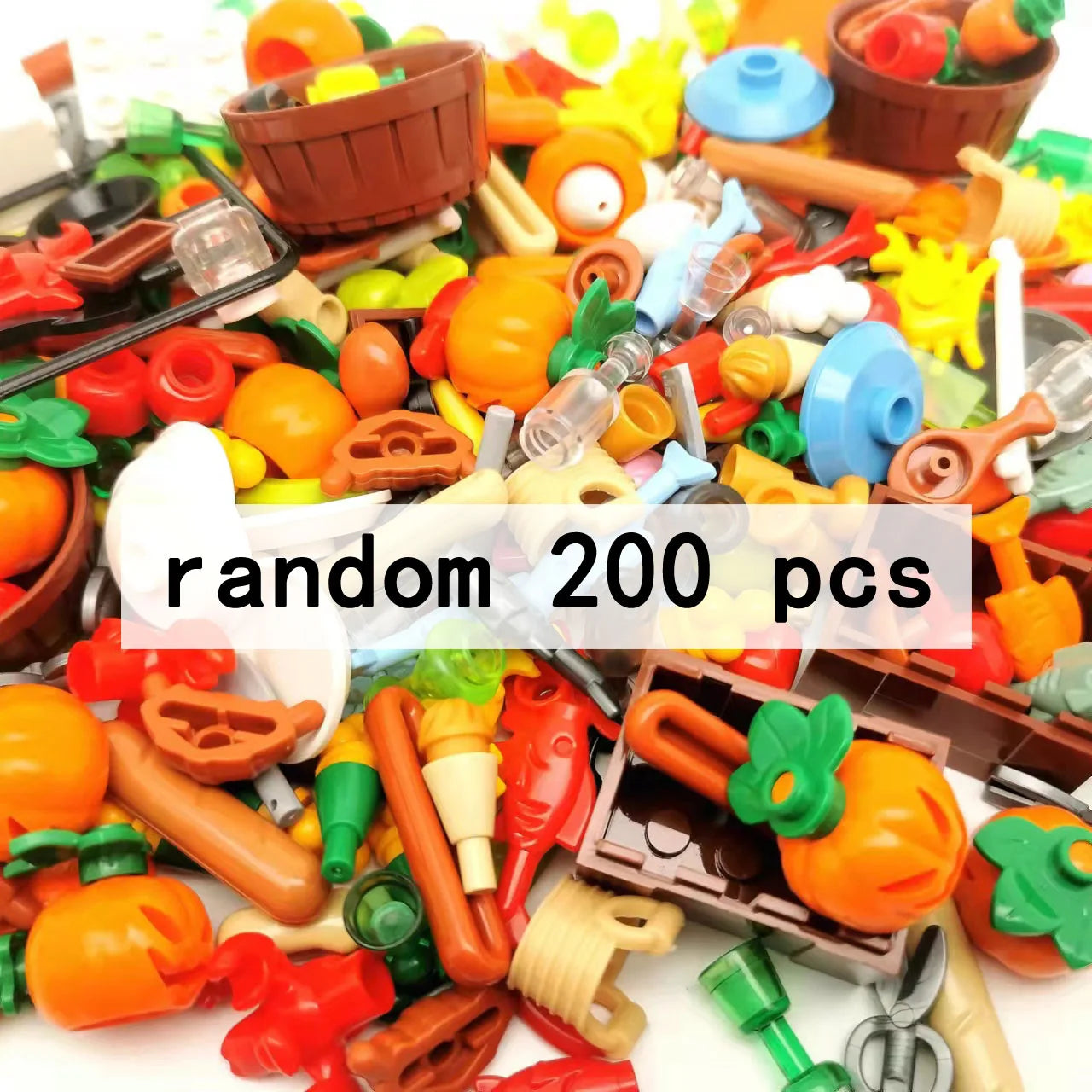 random 200 pcs - Build Your Own Toys & Colors Grocery Store | GadWitch Toys
