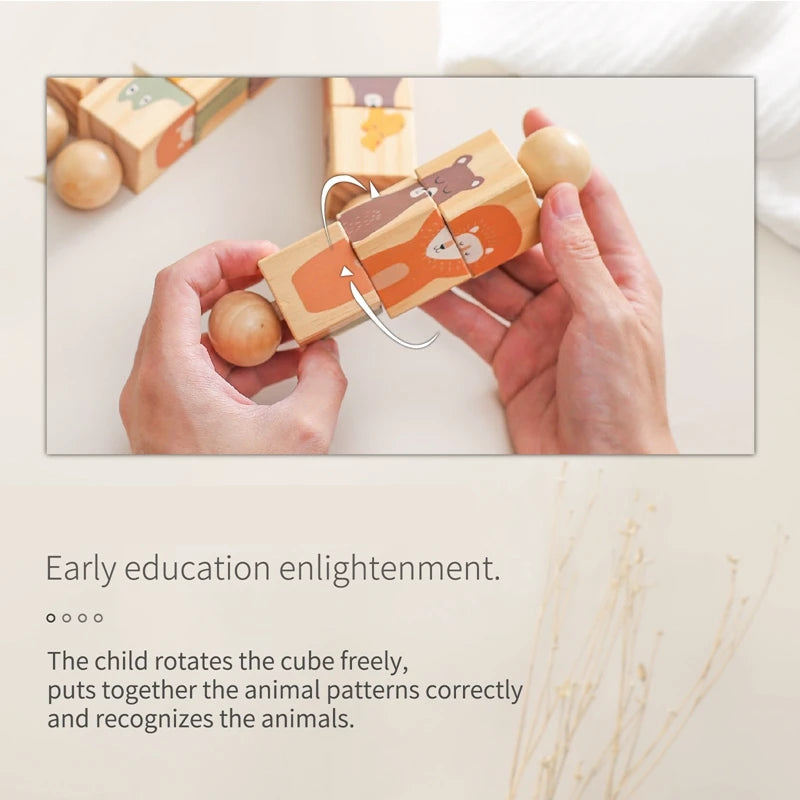 rotating rattle - Wooden Montessori Rotating Rattle Blocks – Safe & Fun | GadWitch Toys