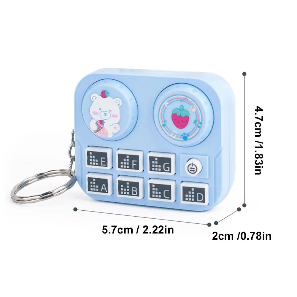 size of Beats Music Keychain – Mini DJ Turntable Gift | GadWitch Toys