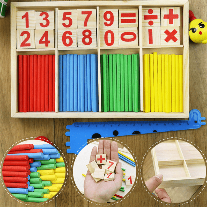 Small Hands - Wood Sticks Math Playground math | Montessori Method | GadWitch Toys