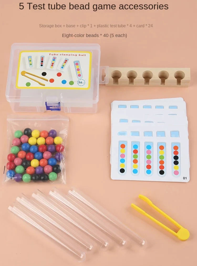 Montessori Education | Multi Color Counting Tube Bead