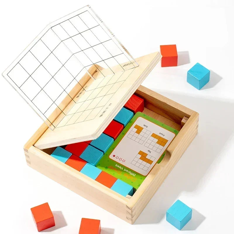 toys teach - 3D Cube Educational Wooden Puzzle for Kids | GadWitch Toys