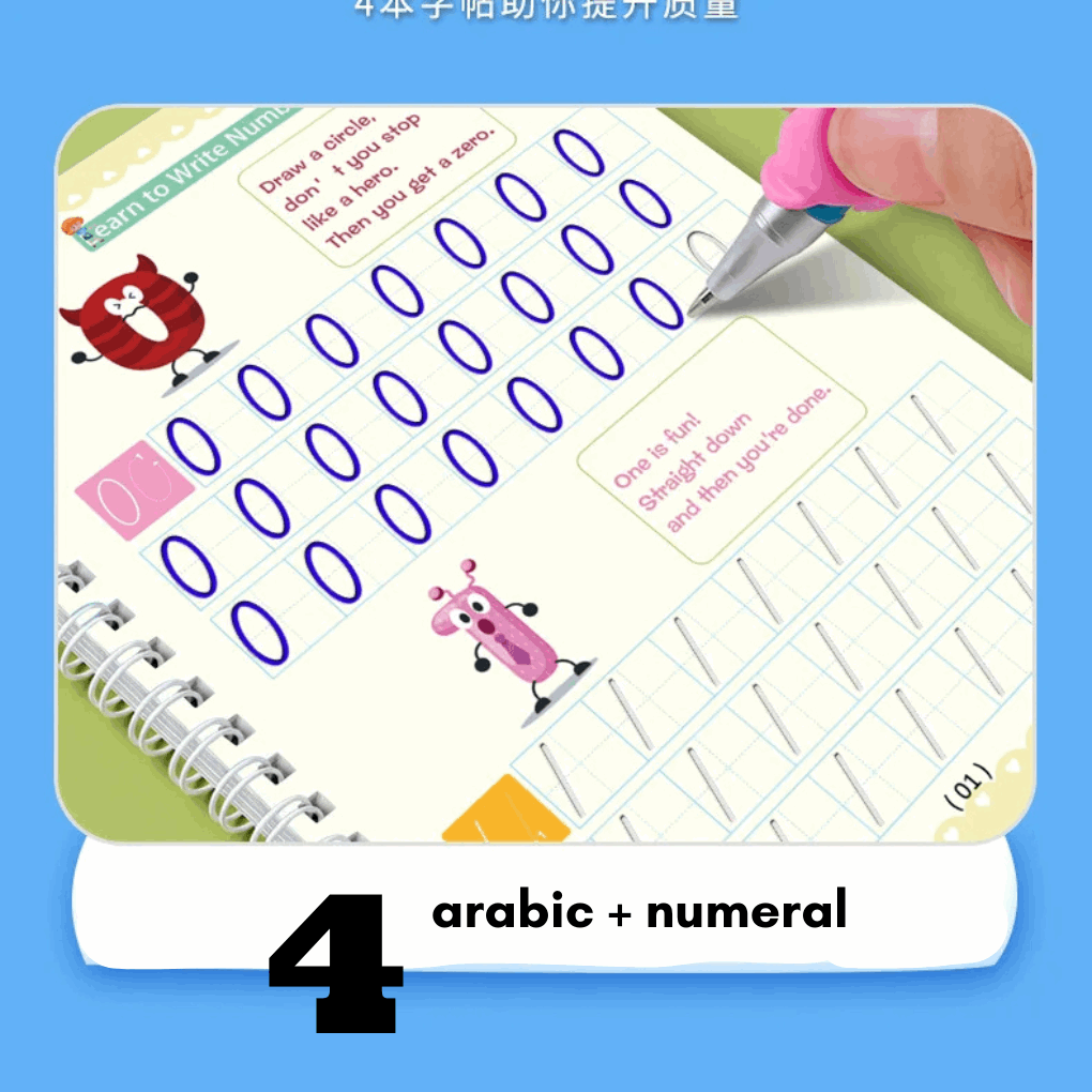 Tracing worksheets - Teach Handwriting with Reusable Copybooks for Ages 3-8 | GadWitch Toys