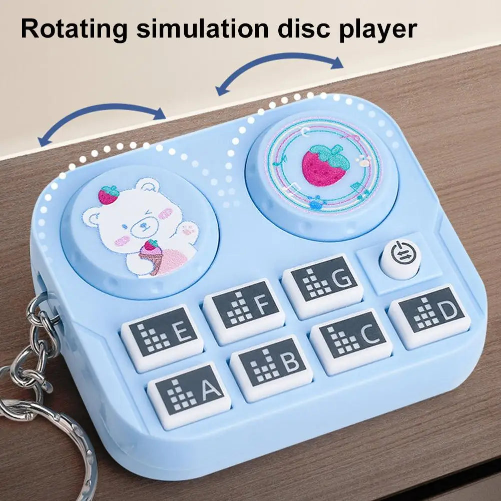 turntable simulation - Beats Music Keychain – Mini DJ Turntable Gift | GadWitch Toys