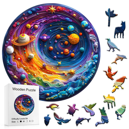 Wooden Puzzle - Jigsaw Planet: Unique Wooden Space Puzzles & Gifts | GadWitch Toys