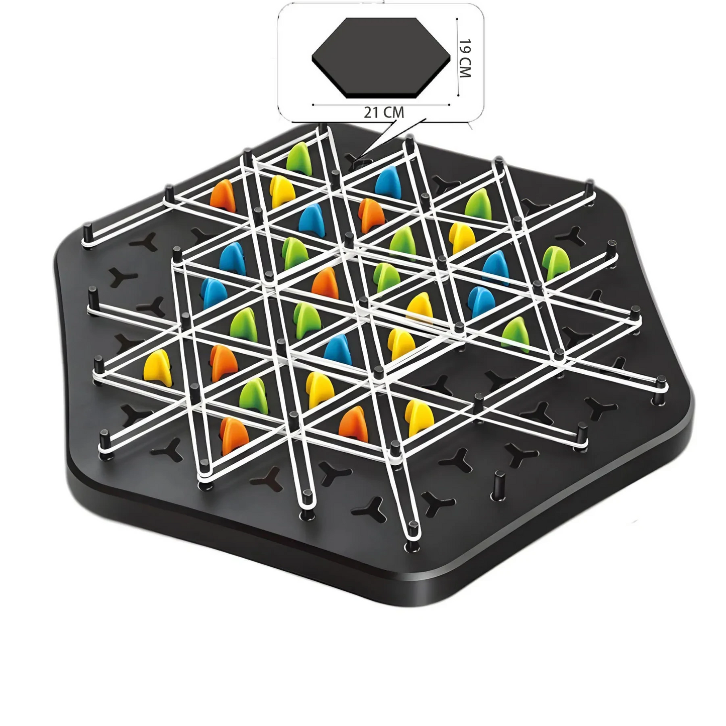 🧠 Triangle Game – Chain Triangle Chess & Rubber Band Strategy Board Game