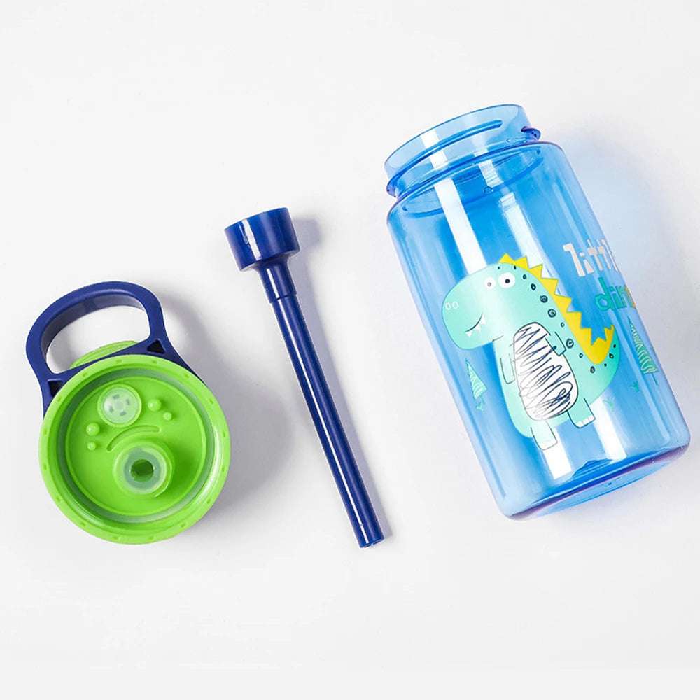 3 pieces BPA-free water bottle - Dino Canteen: 480ml-16oz Cup with Lid and Straw - GadWitch Toys