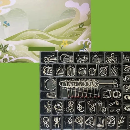 40 pieces set nine links Metal Challenge Puzzle - Brain Teasers & Hard Riddles - GadWitch Toys