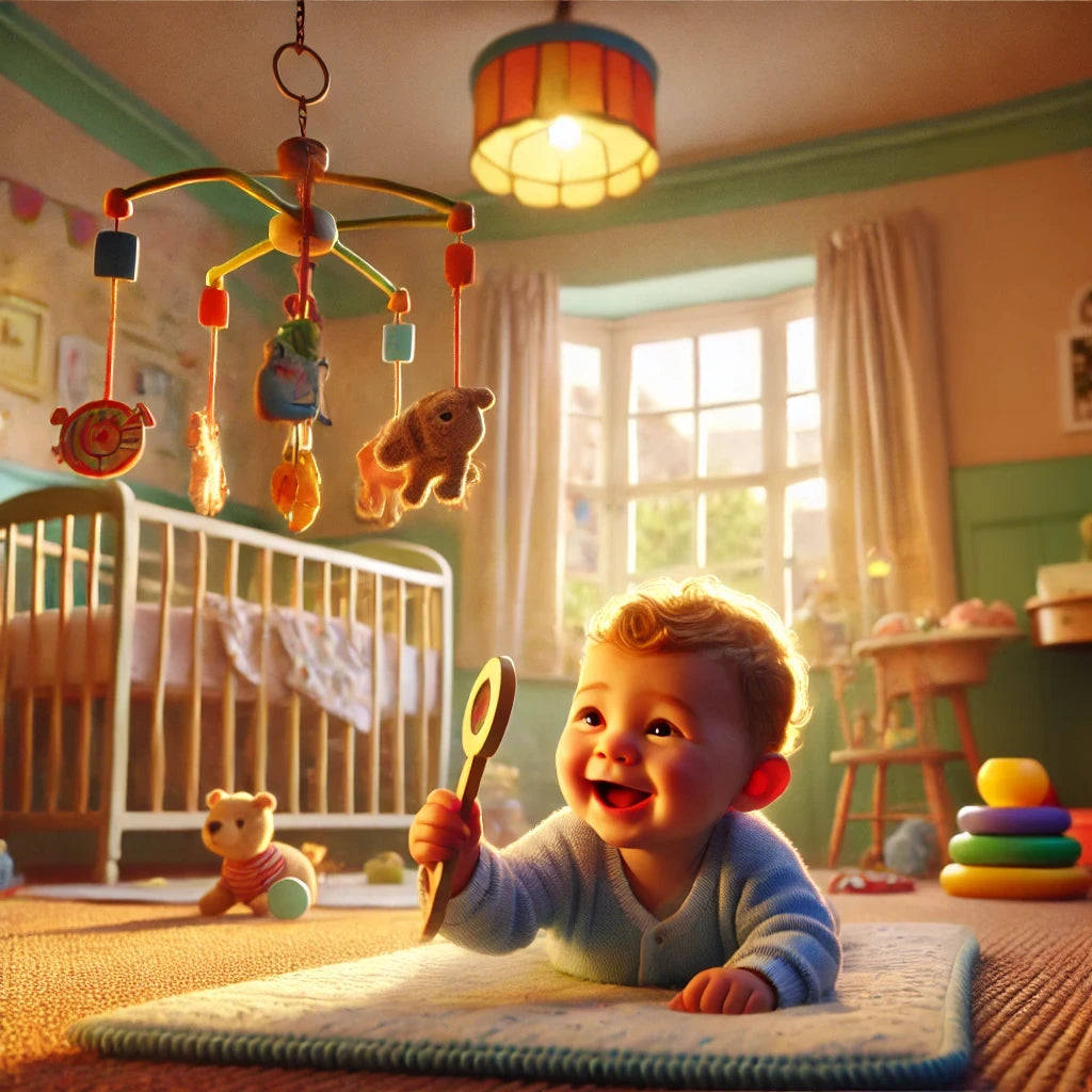 A baby play with early learning toy. Early childhood education - Gadwitch Toys 