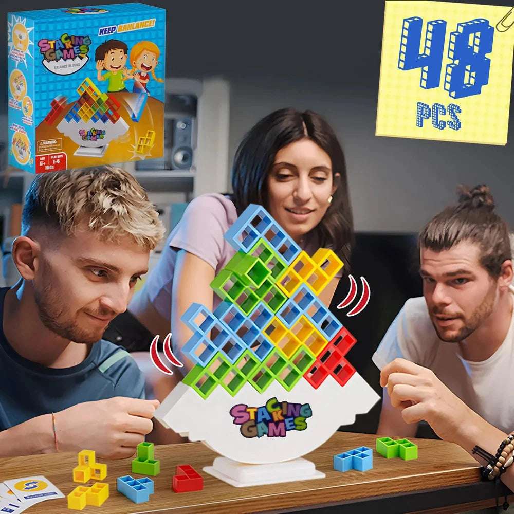 Blocks Games Nights: Tower Balance Challenge | GadWitch Toys