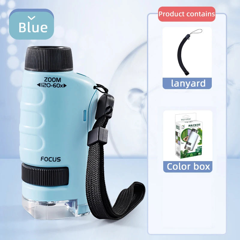 Blue - Microscope Lens - STEM Microscope: The first microscope | school projects | GadWitch Toys