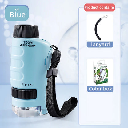 Blue - Microscope Lens - STEM Microscope: The first microscope | school projects | GadWitch Toys