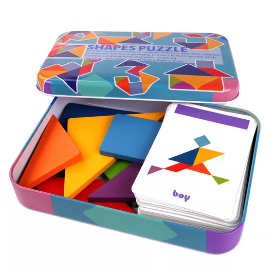 Brain Puzzles with Tangram Shapes | Colorful Fun | GadWitch Toys