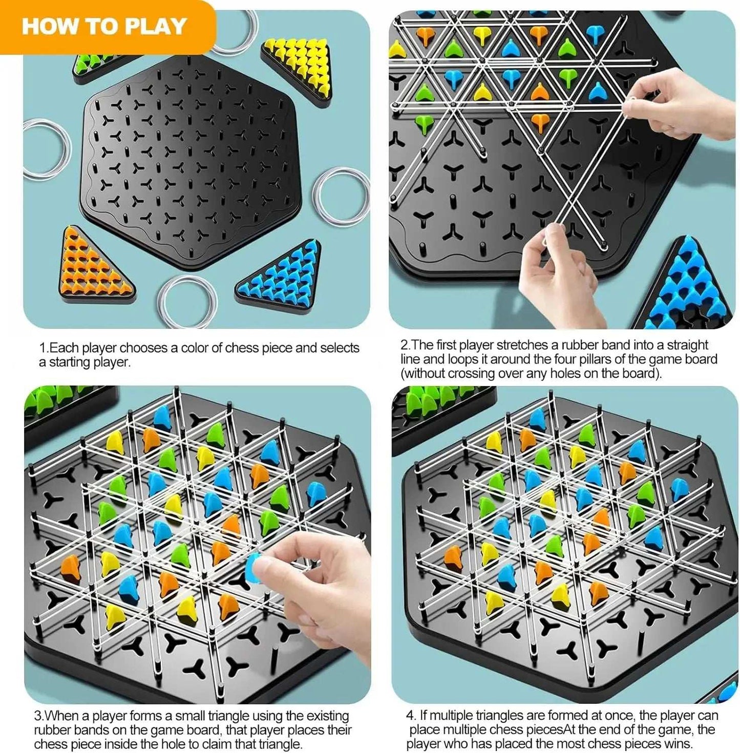 Chess Geometry - Triangle Chess Game - Fun strategic game for Families | GadWitch Toys