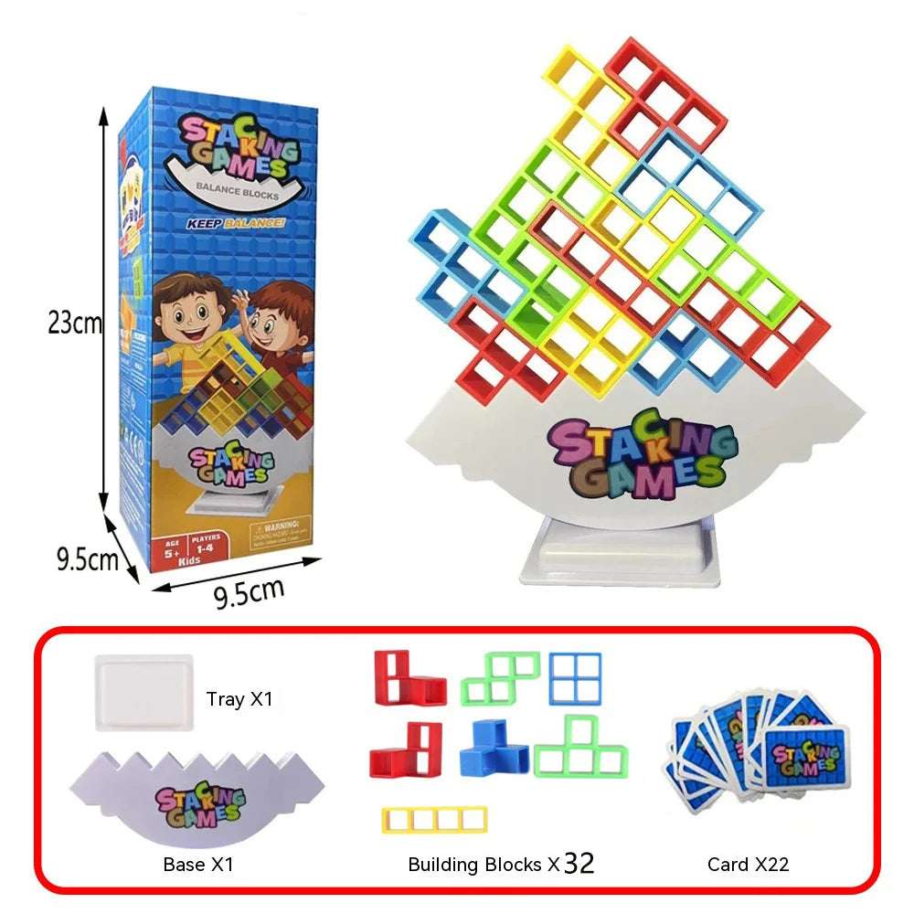 Details of 32 pieces - Blocks Games Nights: Tower Balance Challenge | GadWitch Toys