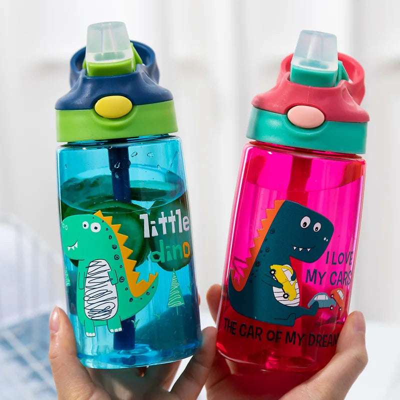 Dino Canteen: 480ml-16oz Cup with Lid and Straw - GadWitch Toys