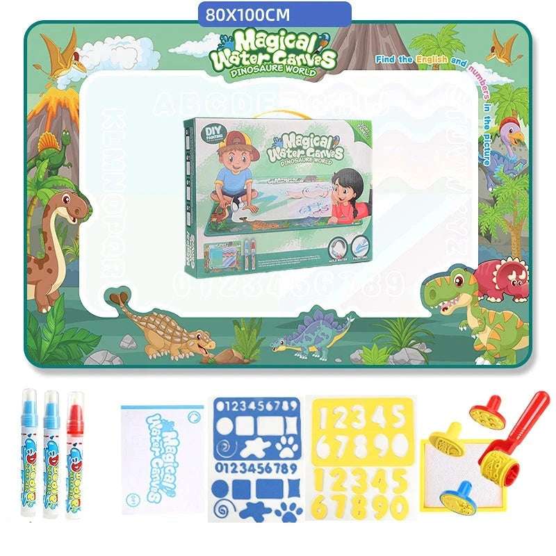 Dinosaur World - Drawing Imagination - DoodleSplash Mat: Reusable Drawing Mat Coloring | GadWitch Toys