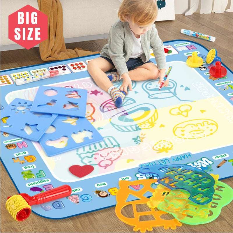 DoodleSplash Mat: Reusable Drawing Mat Coloring | GadWitch Toys