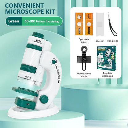Green - Optical Microscope - STEM Microscope: The first microscope | school projects | GadWitch Toys