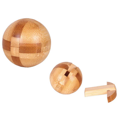 3D Wooden Burr Puzzle – Interlocking Brain Teaser