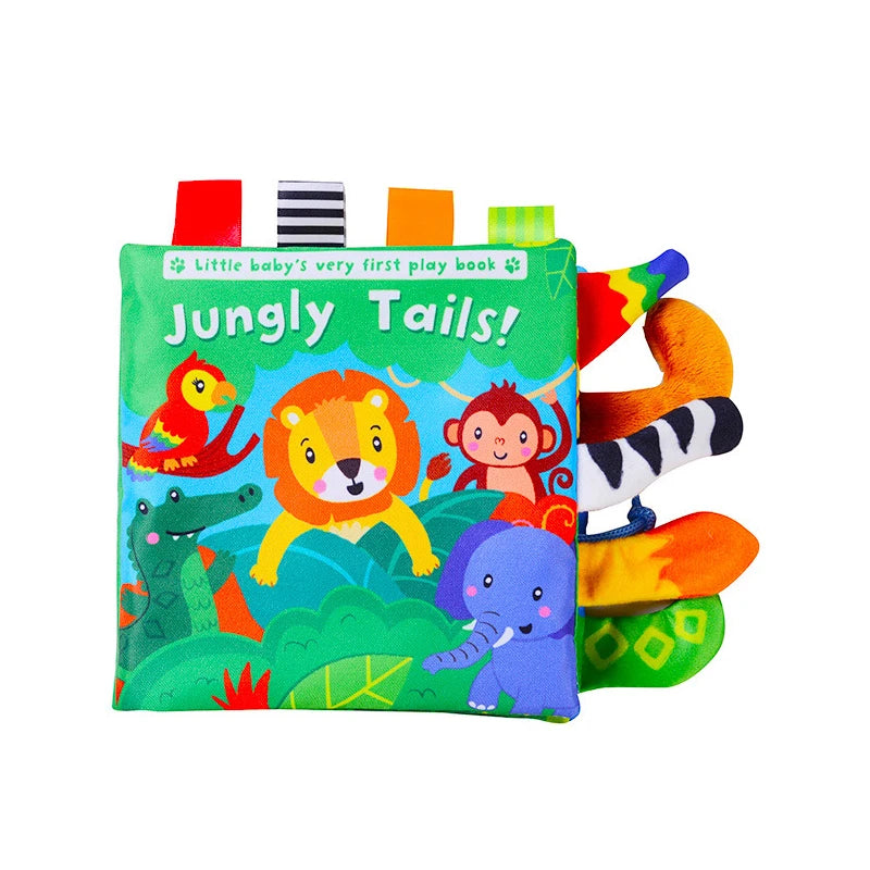Jungle Tails Best Touchy Books for Infant Learning – Soft & Safe! | GadWitch Toys