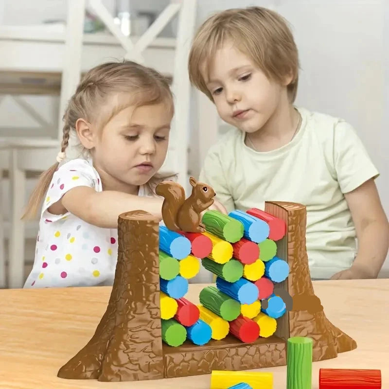 Kids Playing - Save The Collapsing Squirrel – Family Strategy Fun Game | GadWitch Toys