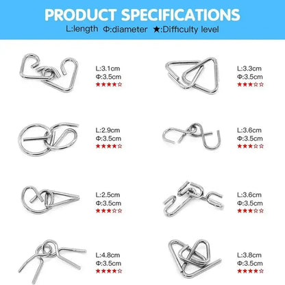 Metal Challenge - Puzzle Product specification and Difficulty Level - GadWitch Toys